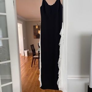 Women’s black and white formal dress
